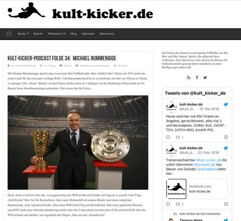 Kult-Kicker-Podcast Folge 34 mit Michael Rummenigge